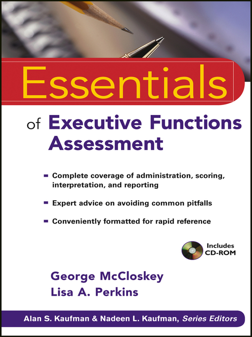 Title details for Essentials of Executive Functions Assessment by George McCloskey - Available